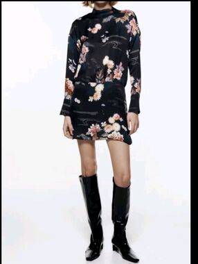 Zara | Dresses | Zara Nwt Black Velvet Bow Dress | Poshmark
